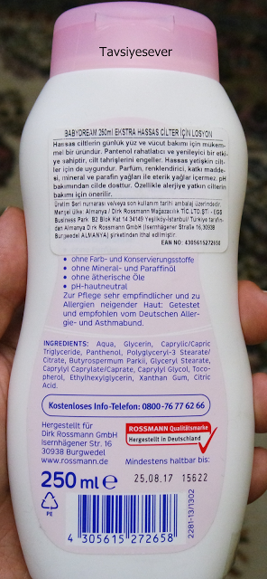 Babydream Losyon bakim blogu