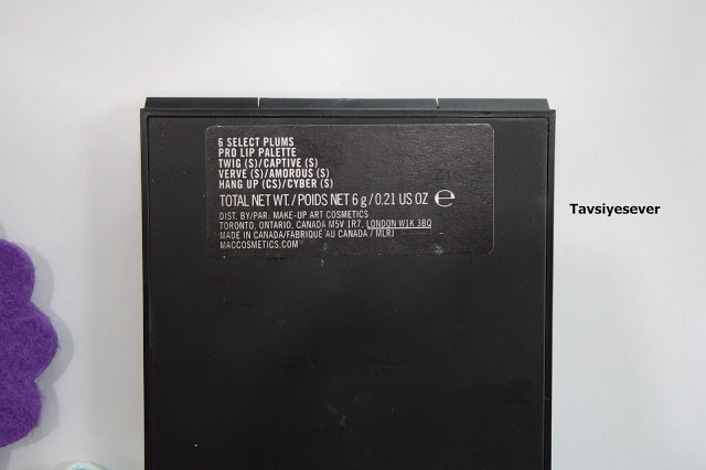 Mac Pro Lip Palette kozmetik blogu